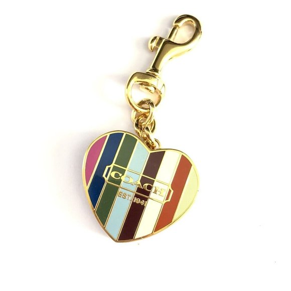 Coach Purse Charms ( New) With Open Heart Locket - Picture 10 of 12